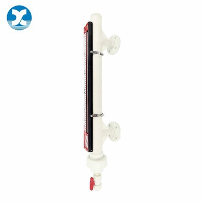 Medidor de nível magnético montado lateralmente - Material não metálico (PP, PVC, PVDF)